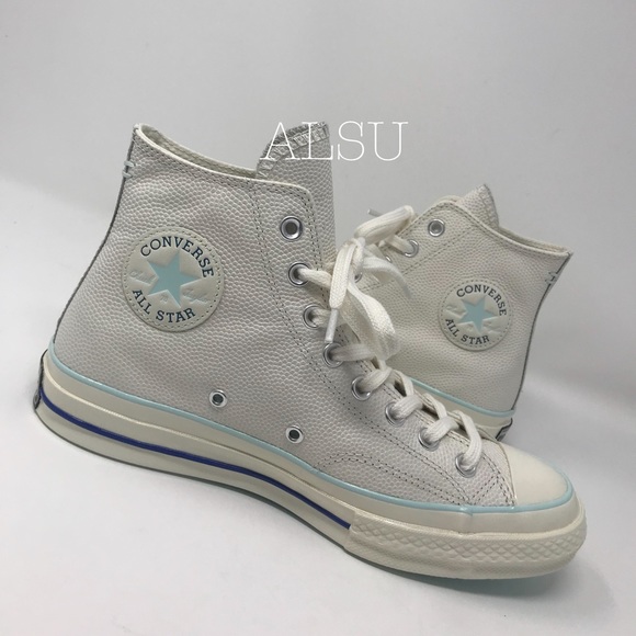 Converse Chuck 70 HI Leather Egret Teal W AUTHENT - Picture 6 of 8